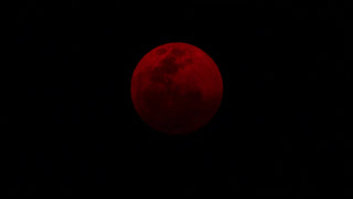 Blutmond bei totaler Mondfinsternis