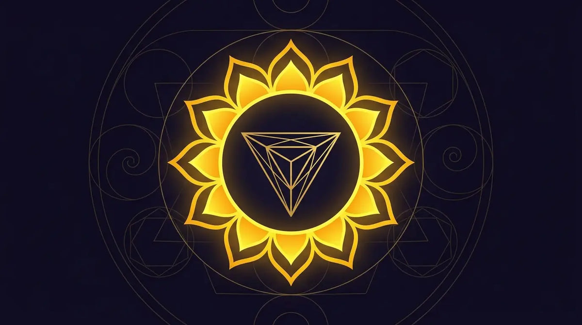 Solarplexus Chakra Manipura – gelbes Mandala