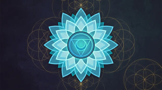 Halschakra Vishuddha – blaues Mandala