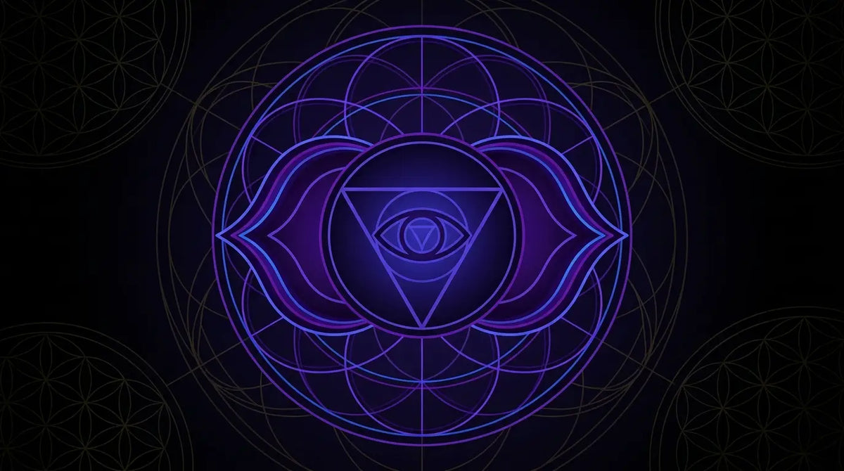 Drittes Auge Stirnchakra Ajna – indigo Mandala
