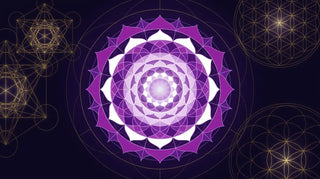 Kronenchakra Sahasrara – violettes Mandala