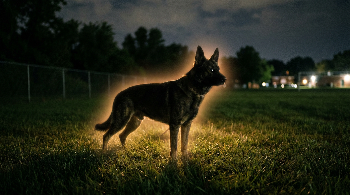 Traumdeutung Hund – mystischer Hund im Mondlicht als Schutzgeist