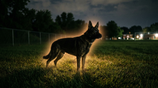 Traumdeutung Hund – mystischer Hund im Mondlicht als Schutzgeist