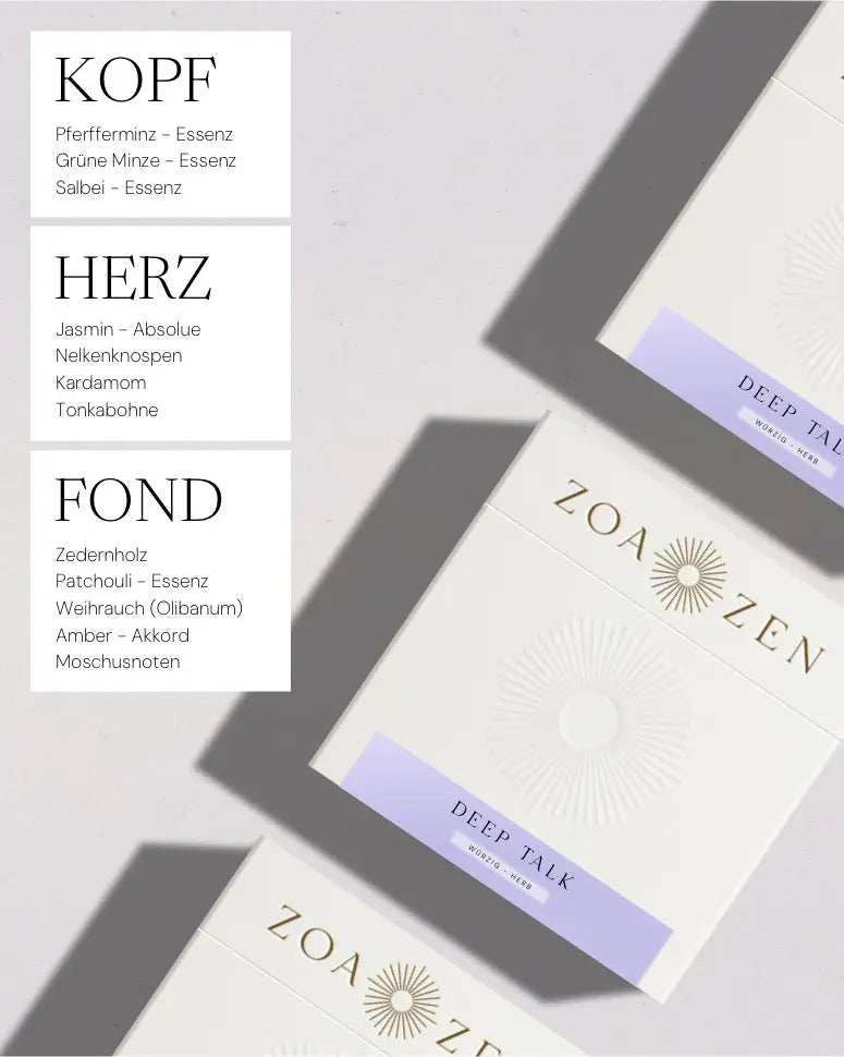 Core Zen Paper Bundle von ZoaZen – Set aus beschreibbaren Räucherpapieren der Core Collection – Produktansicht