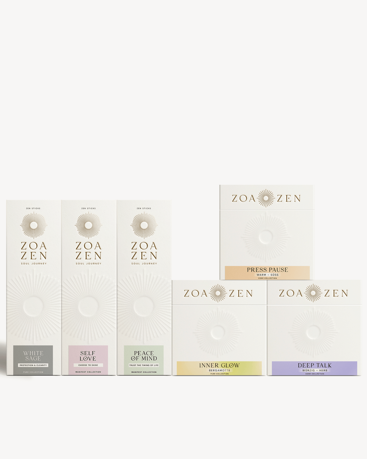 ZoaZen Burn Me Bundle – Set aus natürlichen Zen Sticks und beschreibbarem Zen Paper für deine Rituale