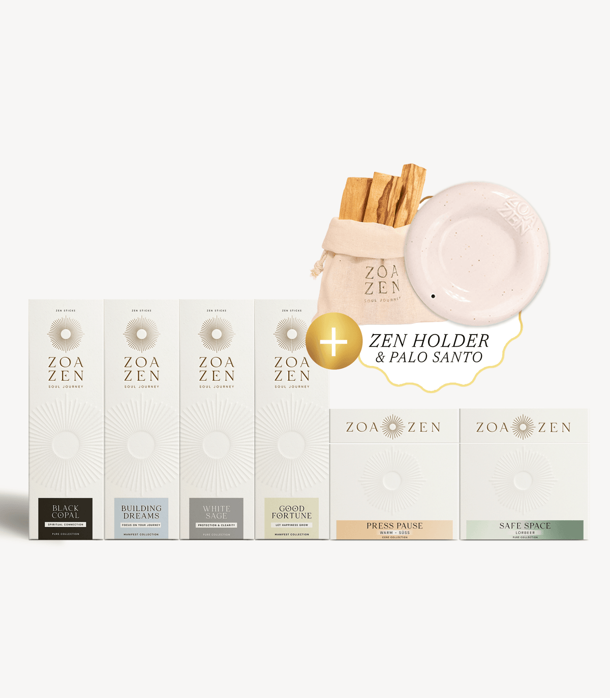 ZoaZen Universe Bundle – großes Komplettset mit Zen Sticks, Zen Paper, Palo Santo und Zen Holder