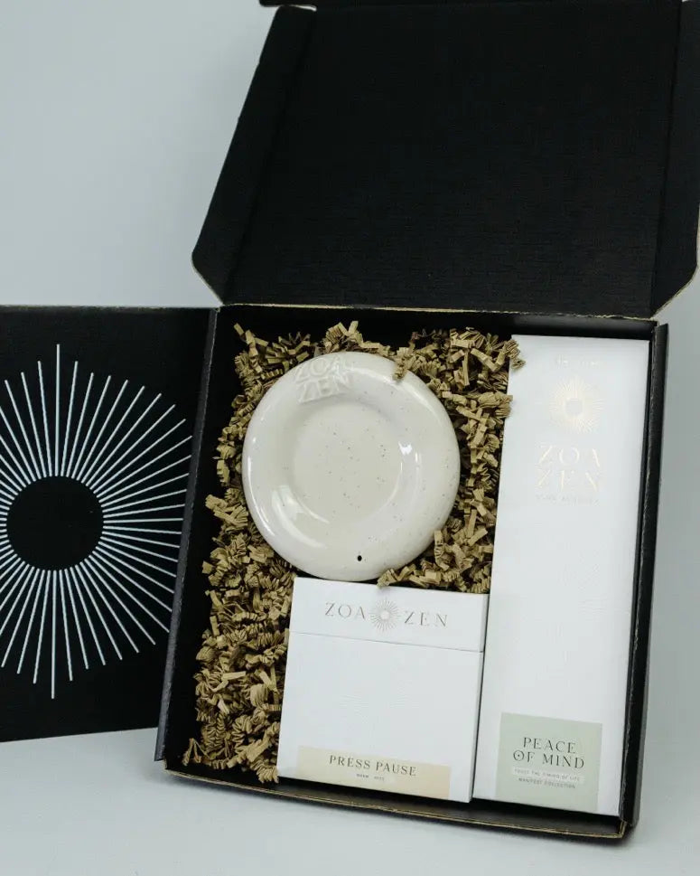 The Calm Ritual Geschenkset von ZoaZen – Ritual-Set für Entspannung und innere Ruhe – Produktansicht
