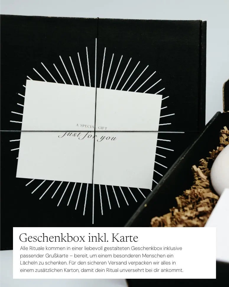 The Calm Ritual Geschenkset von ZoaZen – Ritual-Set für Entspannung und innere Ruhe – Verpackung im Detail