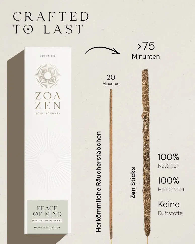 The Calm Ritual Geschenkset von ZoaZen – Ritual-Set für Entspannung und innere Ruhe – Detailaufnahme