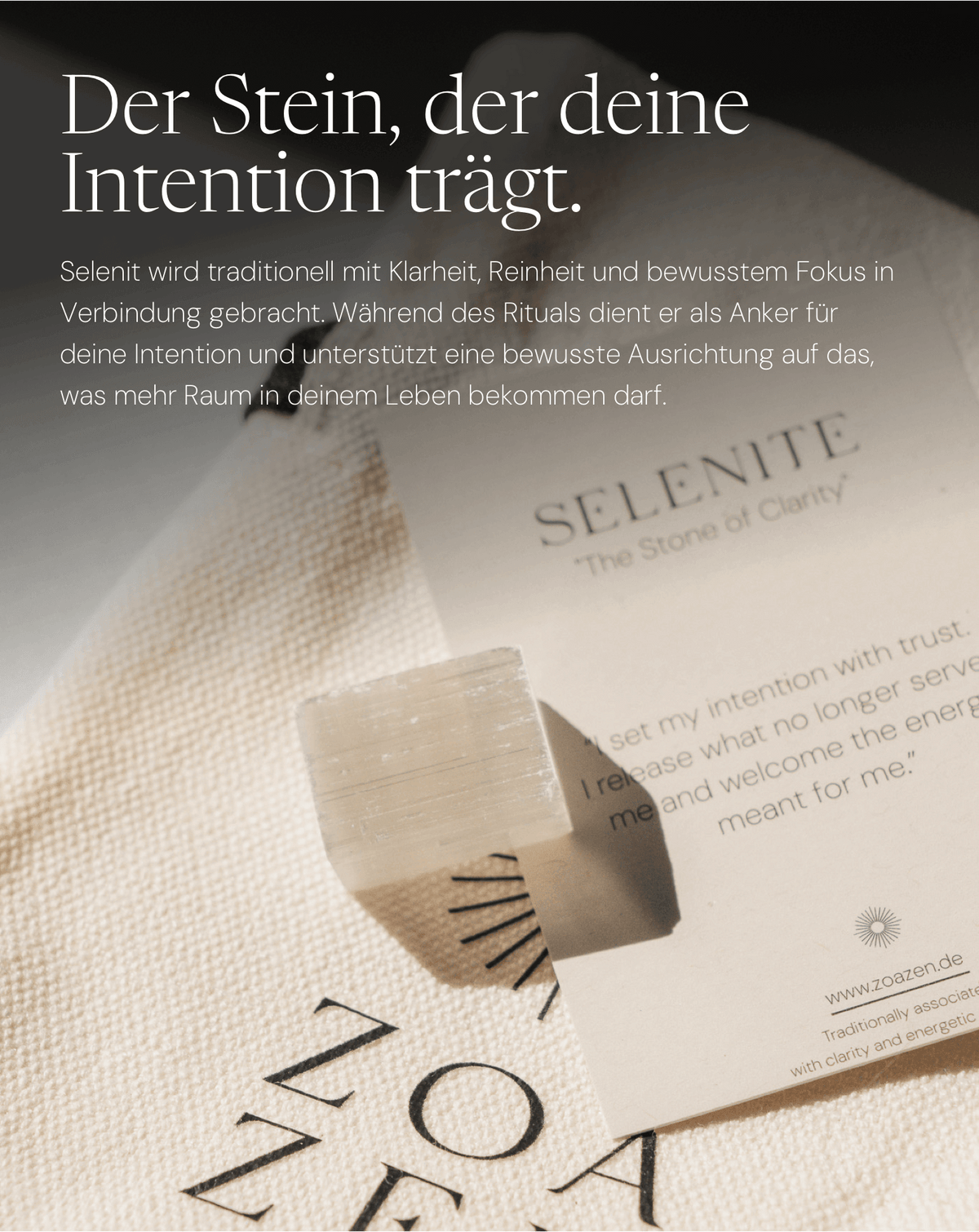 Energy Cleanse Ritual Set von ZoaZen – energetische Reinigung mit White Sage, Palo Santo und Release-&-Invite-Ritual – weitere Ansicht