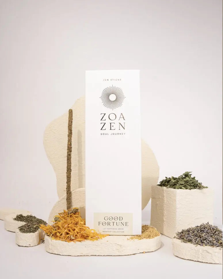 Good Fortune Zen Sticks von ZoaZen – natürliche Räucherstäbchen der Manifest-Kollektion für Glück und positive Energie