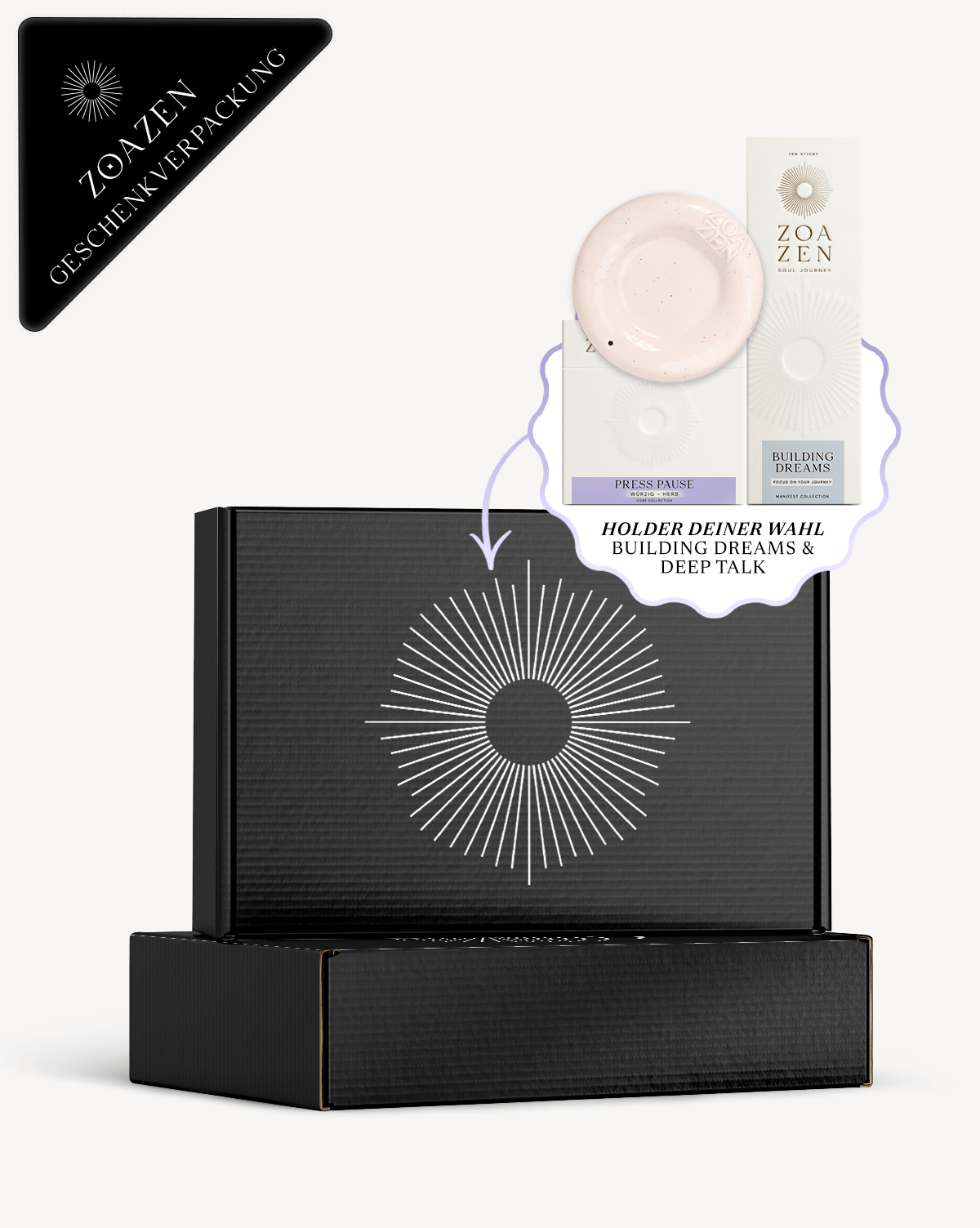 The Vision Ritual Geschenkset von ZoaZen – Ritual-Set für Fokus, Klarheit und Manifestation