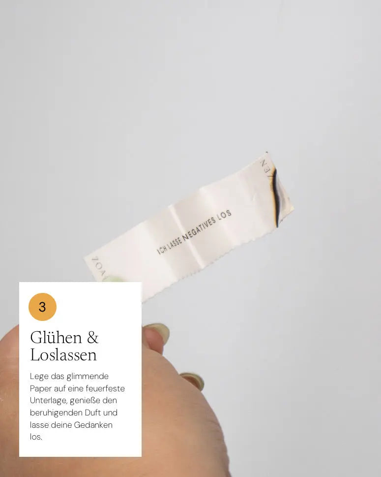 Hey Love Zen Paper von ZoaZen – beschreibbares Räucherpapier der Core Collection mit blumig-sinnlichem Duft – Produktansicht