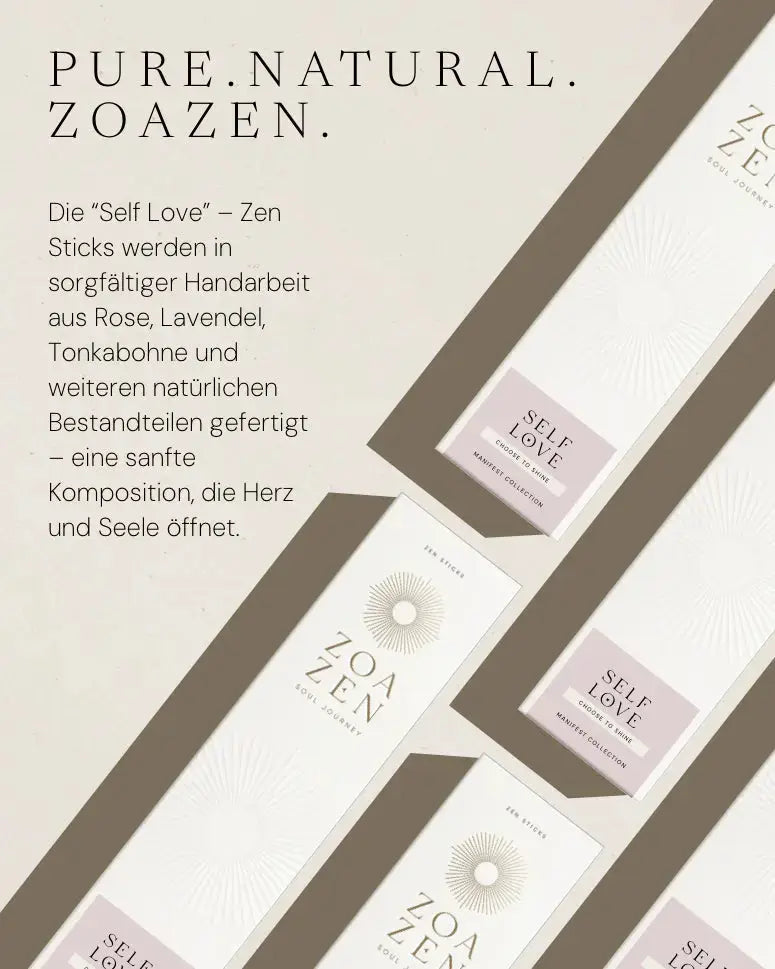 The Love Ritual Geschenkset mit Zen Holder von ZoaZen – Selbstliebe-Ritual-Set inklusive Keramikhalter – Produktansicht
