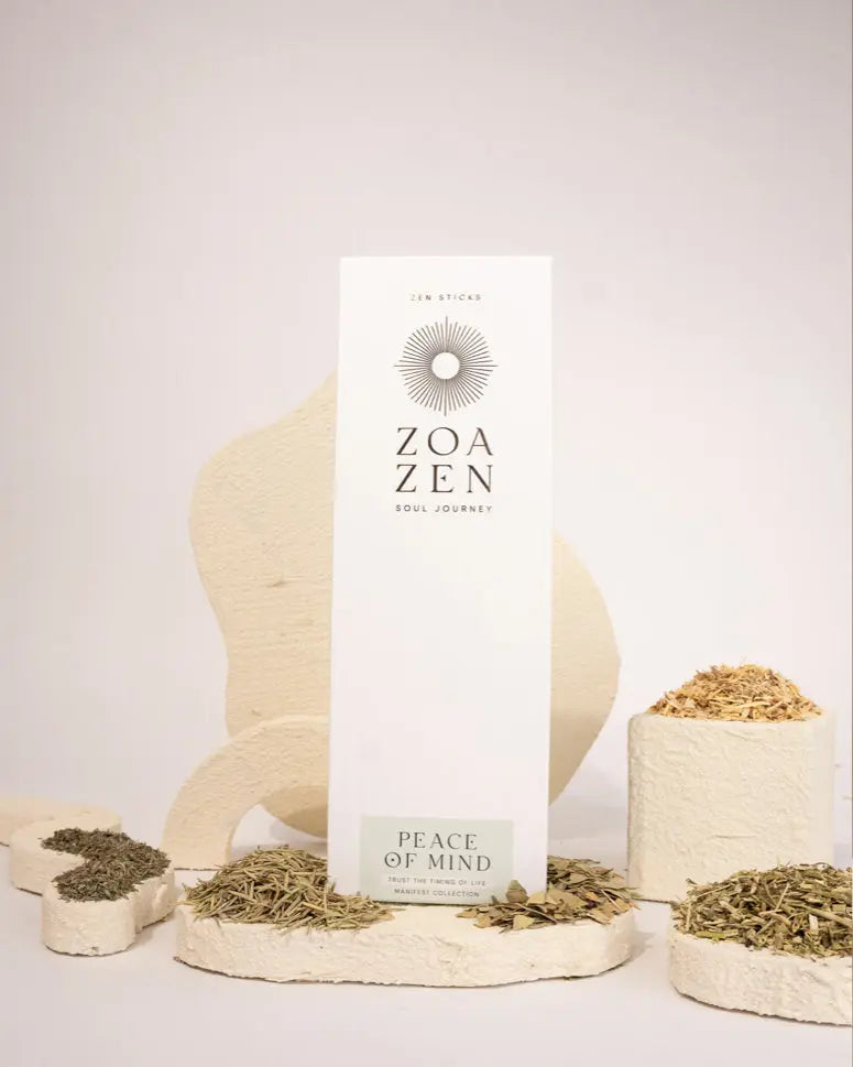Peace of Mind Zen Sticks von ZoaZen – natürliche Räucherstäbchen der Manifest-Kollektion für Entspannung und innere Ruhe