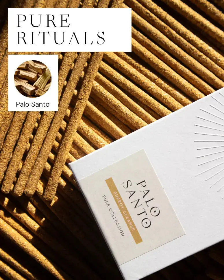 Palo Santo Zen Sticks von ZoaZen – natürliche Räucherstäbchen der Pure Collection für energetische Reinigung – Detailaufnahme