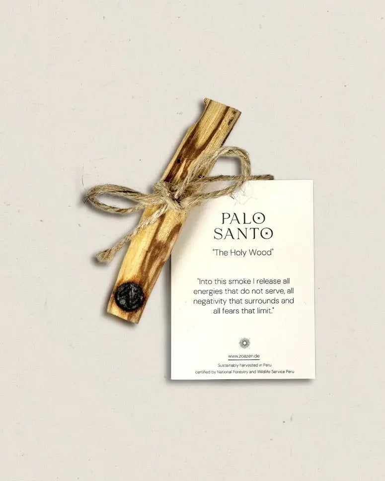 Palo Santo Goodie von ZoaZen – zertifiziertes Palo Santo Räucherholz als Geschenk-Beigabe