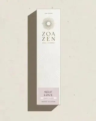 Self Love Zen Sticks von ZoaZen – natürliche Räucherstäbchen mit Palo Santo und Myrte für Selbstliebe, Manifest-Kollektion – Detailaufnahme