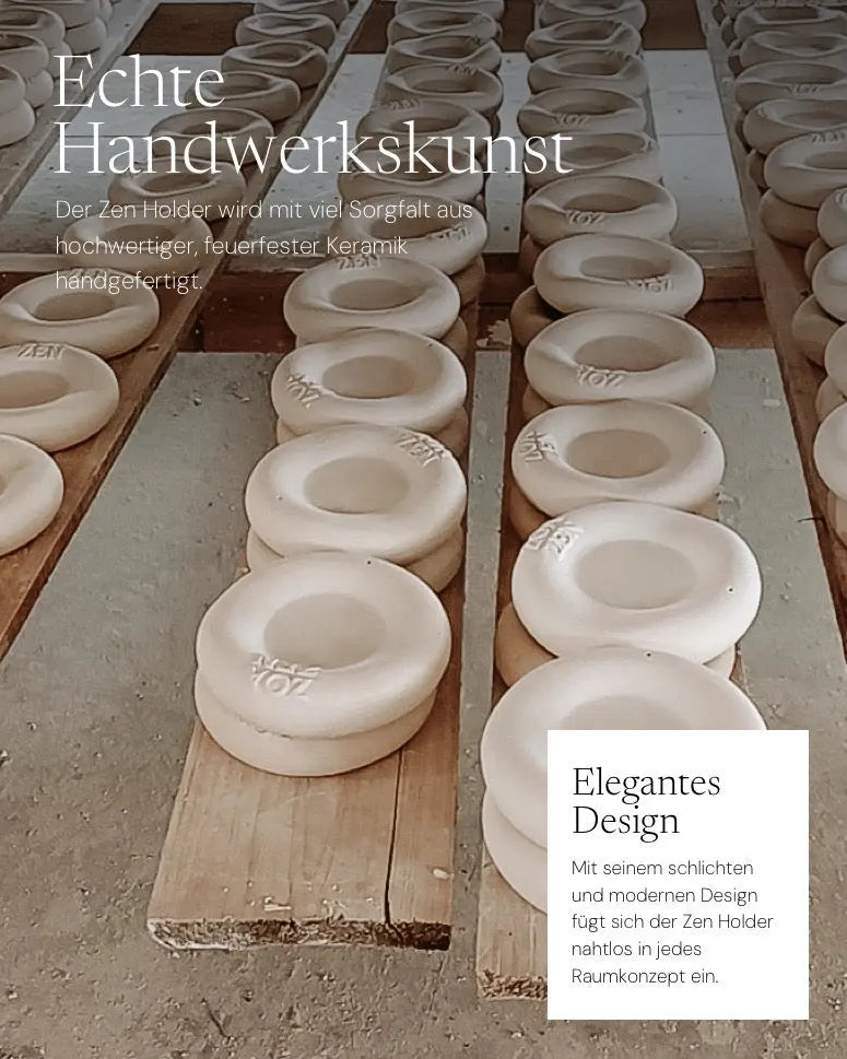 Zen Holder von ZoaZen – handgefertigter Keramikhalter für Zen Sticks und Zen Paper