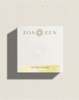 Inner Glow Zen Paper von ZoaZen – beschreibbares Räucherpapier der Pure Collection mit Bergamotte-Duft
