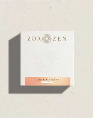 Light Chaser Zen Paper von ZoaZen – beschreibbares Räucherpapier der Pure Collection mit Grapefruit-Duft