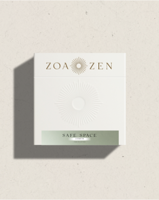Safe Space Zen Paper von ZoaZen – beschreibbares Räucherpapier der Pure Collection mit Lorbeer-Duft